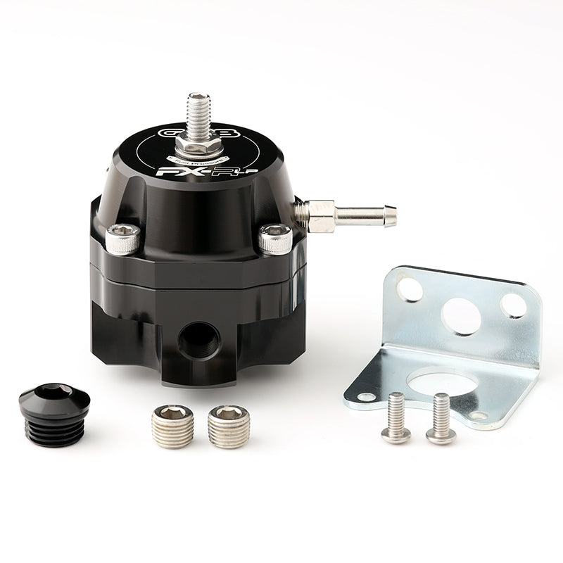 GFB FX-R Low Pressure Fuel Regulator w/6AN Ports - 8060-LP by Go Fast Bits - angle view