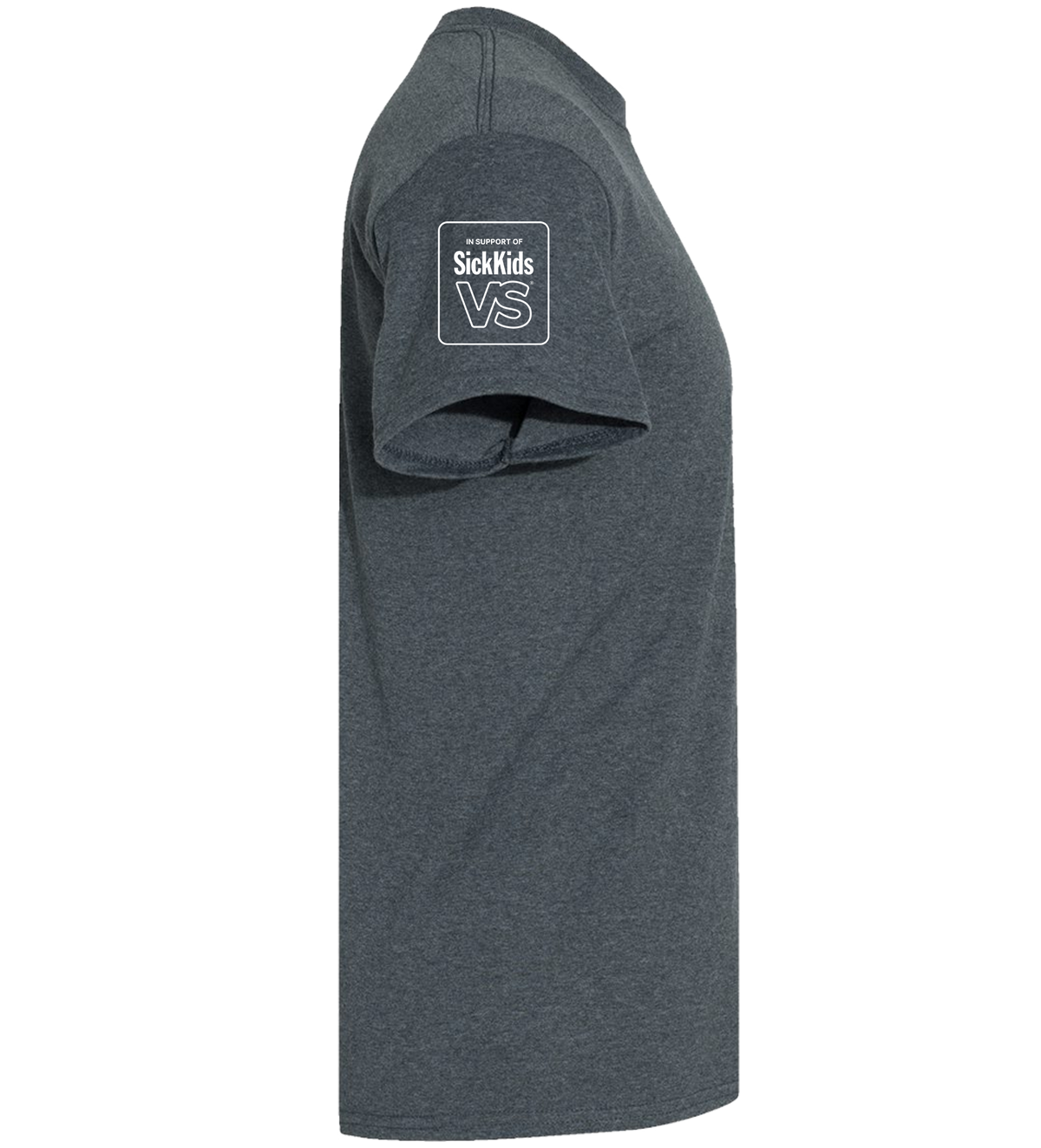Right sleeve with the in support of SickKids Foundation badge
