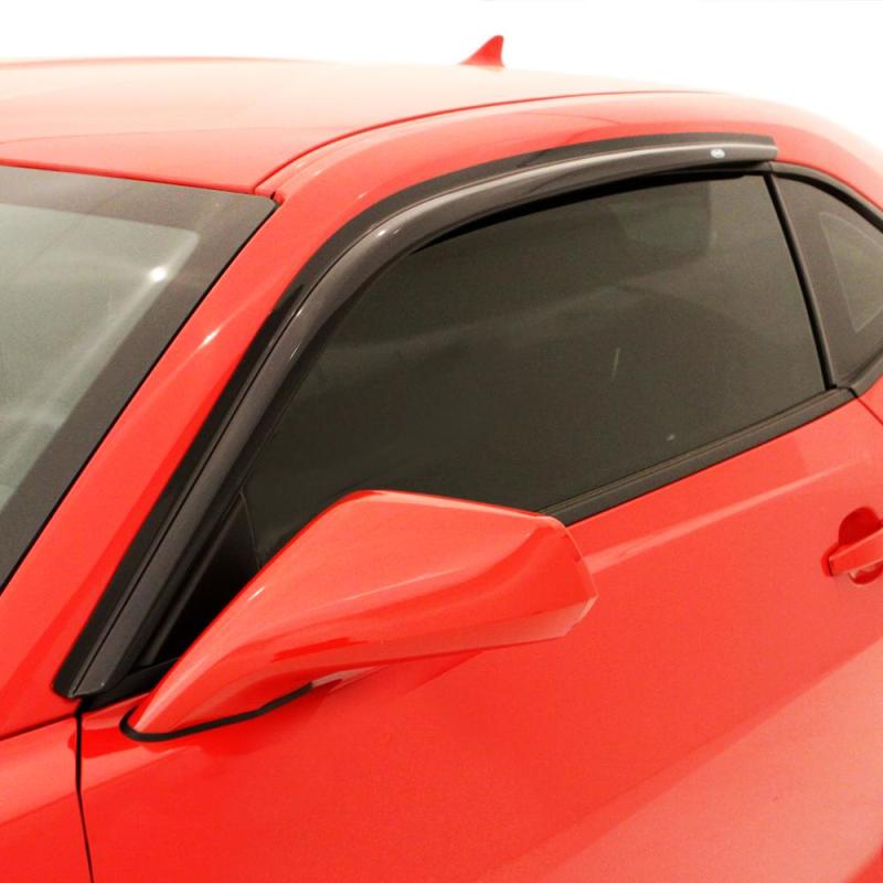 AVS 00-01 Dodge RAM 1500 (w/Towing Mirror) Ventvisor Outside Mount Window Deflectors 2pc - Smoke - 92847