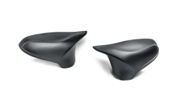 Akrapovic 2014+ BMW M3 (F80) Carbon Fiber Mirror Cap Set - Matte - WM-BM/CA/2/M for 2015-2020 BMW M4 - front view