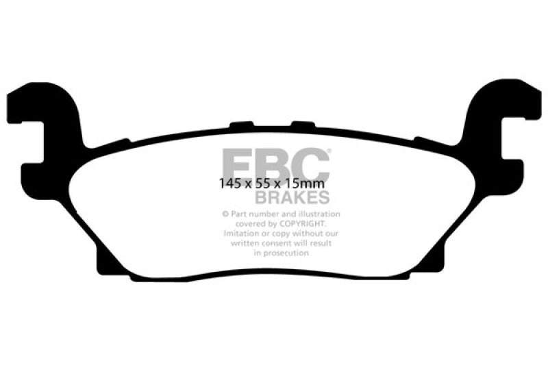EBC 05-07 Hummer H3 3.5 Greenstuff Rear Brake Pads - DP61760