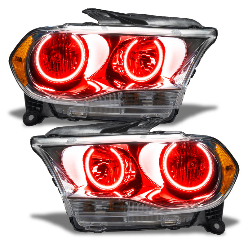 Oracle 11-13 Dodge Durango SMD HL Halogen - Chrome - Red - 7101-003