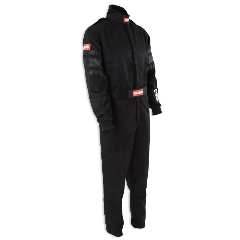RaceQuip Black SFI-1 1-L Suit - Small - 110002RQP