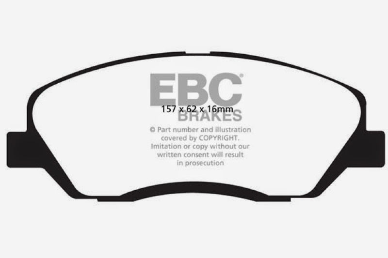 EBC 06-09 Hyundai Entourage 3.8 Greenstuff Front Brake Pads - DP61783