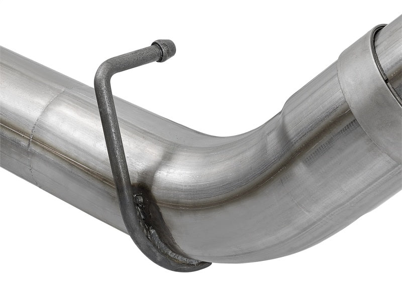 aFe Victory Series 4in 409-SS DPF-Back Exhaust w/ Dual Black Tips 2017 GM Duramax V8-6.6L(td) L5P - 49-44089-B