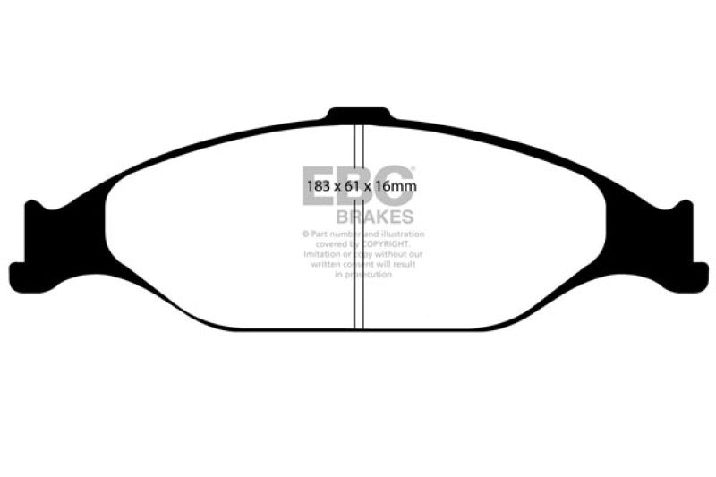 EBC 99-04 Ford Mustang 3.8 Redstuff Front Brake Pads - DP31242C