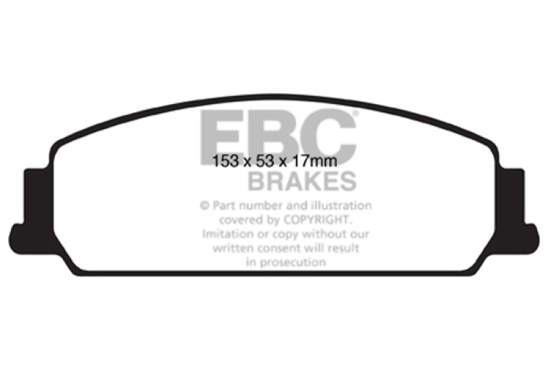 EBC 08-10 Pontiac G8 3.6 Redstuff Front Brake Pads - DP31833C