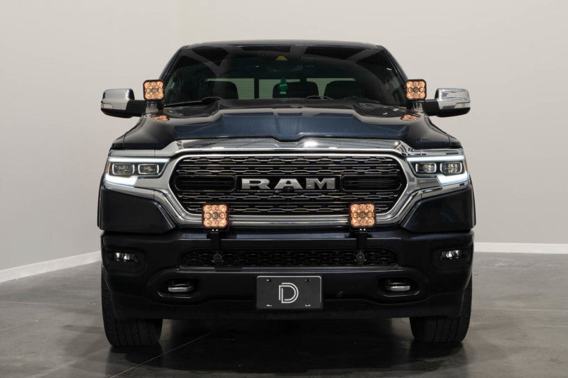 Diode Dynamics SS5 Bumper LED Pod Light Kit for 2019-Present Ram Sport - White Combo - DD7613