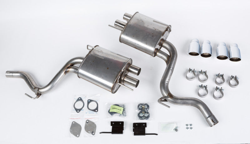 Roush 2015-2017 Ford Mustang 5.0L V8 Quad Tip Active-Ready Exhaust Kit (Requires 421926) - 421921