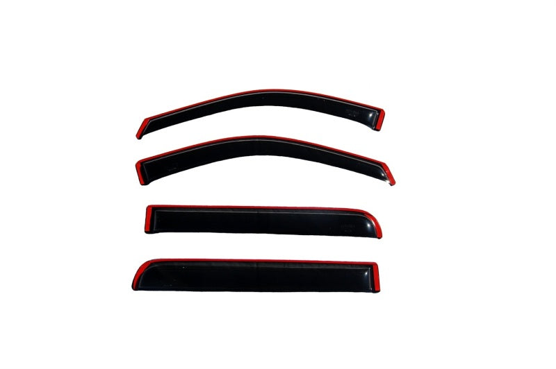AVS 06-08 Lincoln Mark LT Ventvisor In-Channel Front &amp; Rear Window Deflectors 4pc - Smoke - 194443