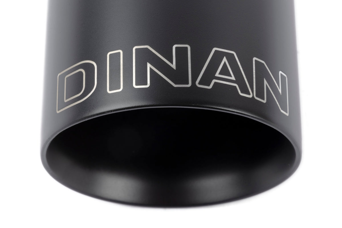 Dinan - Double-Walled 4" Clamp-On Exhaust Tip (Black Ceramic) - D663-0574-BOX