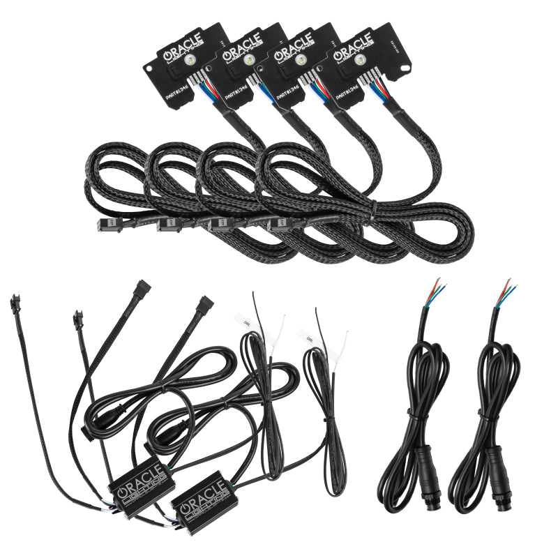 Oracle Jeep Wrangler JL/Gladiator JT RGB+W Headlight DRL Kit - ColorSHIFT w/o Cntrl SEE WARRANTY - 1346-334