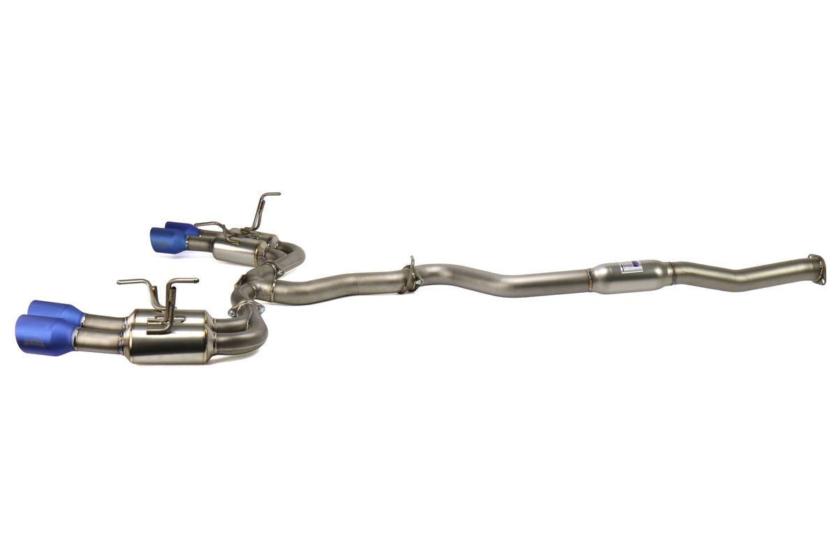 Invidia 11-14 WRX/STi Gemini 80mm Full Titanium 101mm Quad Tip Cat-Back Exhaust - HS11STI5TG4ST
