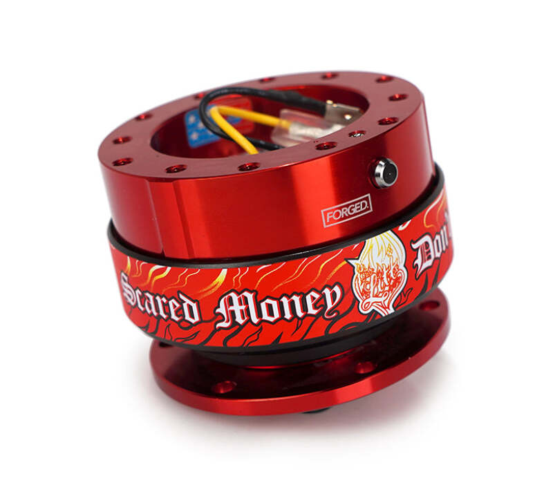 NRG Quick Release Gen 2.0 - Red Body / Red Ring - SRK-200RD-LITT - front view