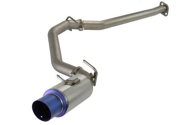 Invidia 2012+ BR-Z/FR-S 70mm Single Outlet Full Titanium Cat-Back Exhaust - HS12SSTSRG for 2013-2020 Subaru BRZ - front view