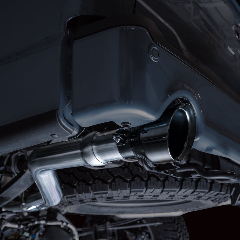 AWE Tuning 2021+ Ford F-150 Tremor (w/ Bumper Cutouts) 0FG Resonated Catback - Diamond Black Tips - 3015-33402