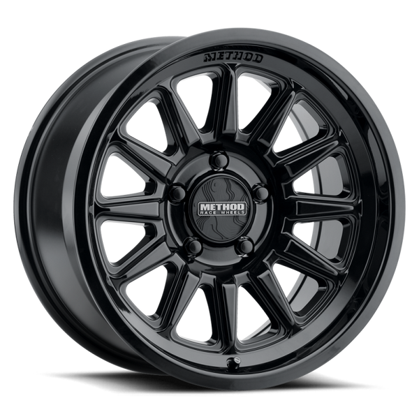 Method MR323 17x8.5 / 8x180 BP / 0ET / 4.72in BS / 130.81mm CB - Gloss Black Wheel - MR323785881300 by Method Wheels