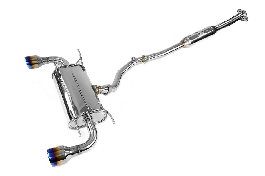 Invidia Subaru BRZ / Scion FRS Q300 w/ Rolled Titanium Tips Cat- Back Exhaust (Blue Edge) - HS12SSTG3T