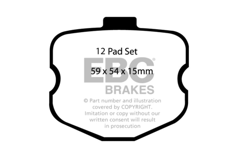 EBC 06-08 Chevrolet Corvette (C6) 7.0 (Z06) Redstuff Front Brake Pads - DP31771C