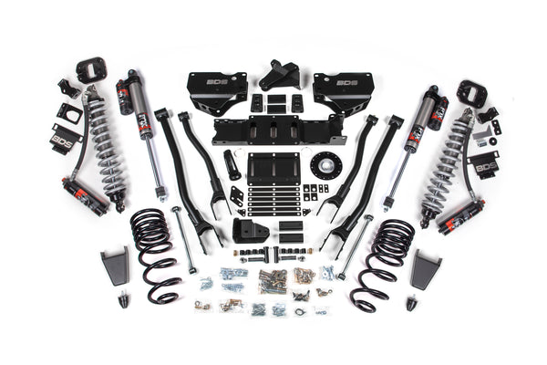 BDS Suspension 6 Inch 4-Link Lift Kit With Extended Travel With Bump Stop Extentions And Coil Springs With Fox 2.0 Shocks | Ram 2500 (2025-2026) - 2136FS