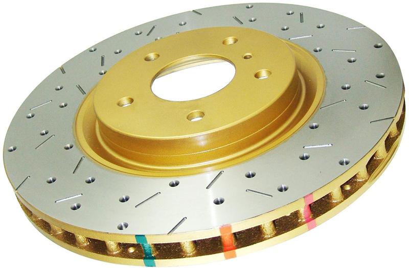 DBA 07-13 BMW 335i Rear 4000 Series Drilled & Slotted Rotor w/Black Hat - DBA42859BLKXS