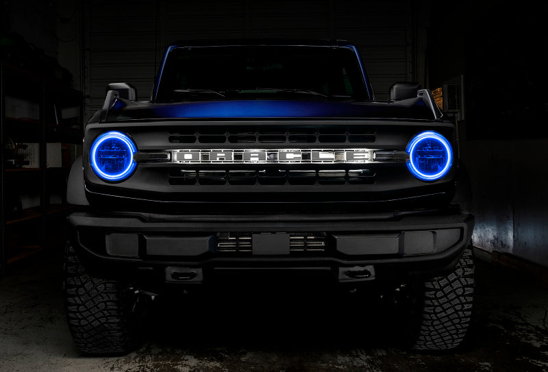 Oracle 2021 Ford Bronco Base Headlight LED Halo Kit - ColorSHIFT - w/ Simple Controller SEE WARRANTY - 1470-504