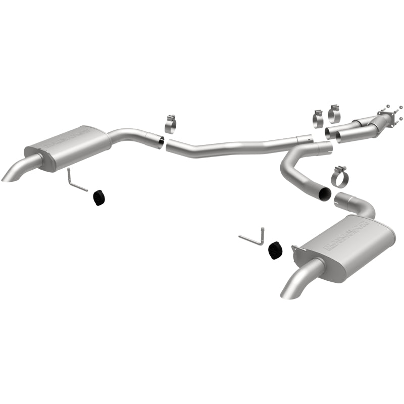 MagnaFlow 75-79 Chevy Corvette V8 5.7L Dual Split Rear Exit Stainless Cat-Back Perf Exhaust - 16710