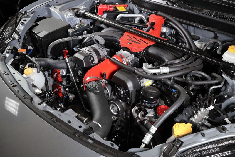 Perrin 22-23 Subaru BRZ/Toyota GR86 Silicone Inlet Hose (3in. ID / SS Wire) - Red - PSP-INT-432RD