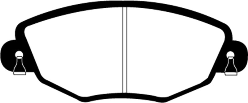 EBC 01-04 Jaguar X-Type 2.5 Greenstuff Front Brake Pads - DP21322 for 2002-2008 Jaguar X Type - detail view
