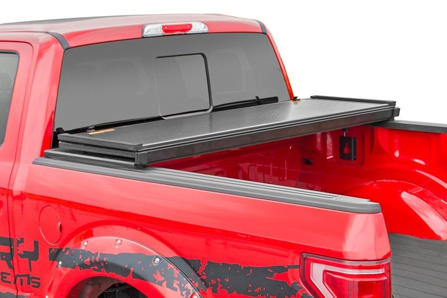 Hard Folding Bed Cover | 5&#39;7&quot; Bed | Ram 1500 2WD/4WD