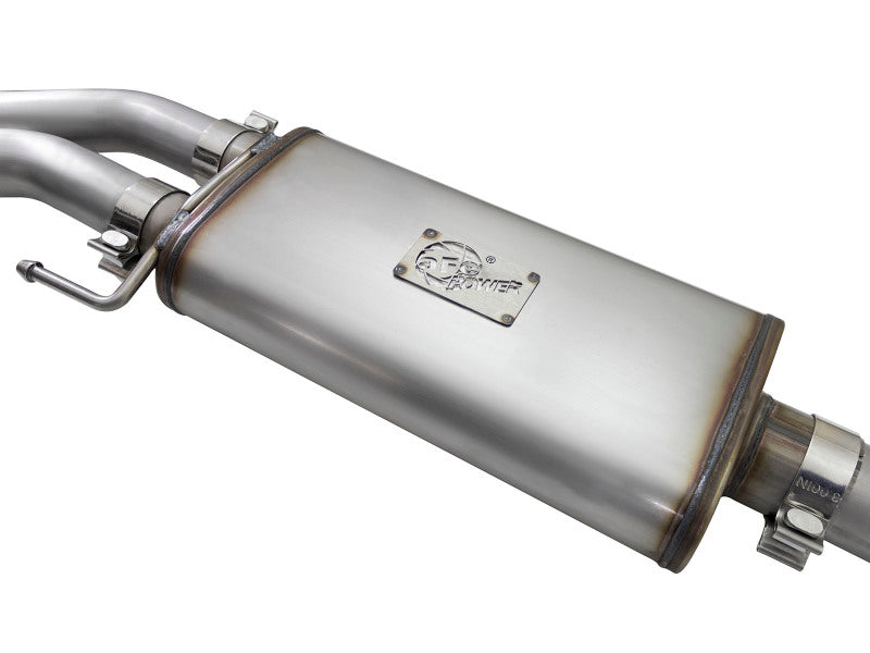 aFe Rebel Exhausts 3in SS Cat-Back 15-16 Ford F-150 EcoBoost V6 2.7/3.5L V8 5.0L w/ Polished Tips - 49-43081-P