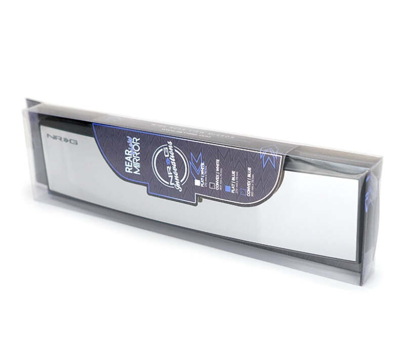 NRG 300mm Wide Panorama Clip-on Rearview Mirror - Convex w/ Blue Tint - IM-300CBL - close-up view 2 3