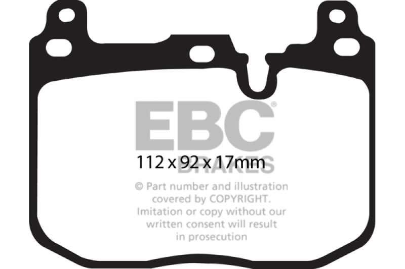 EBC 14+ BMW 228 Coupe 2.0 Turbo Brembo calipers Ultimax2 Front Brake Pads - UD1609