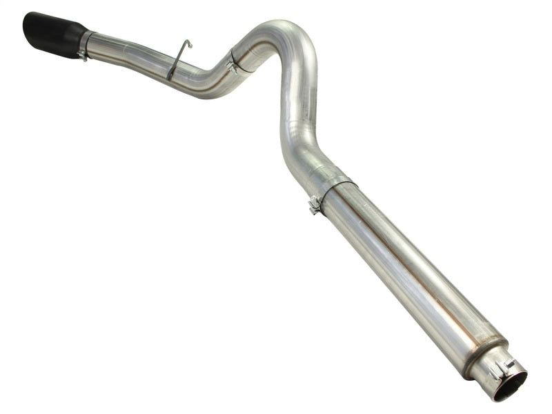 aFe MACHForce XP 5in DPF-Back Stainless Steel Exh Sys, Black tip,Ford Diesel Trucks 08-10 V8-6.4L - 49-43054-B