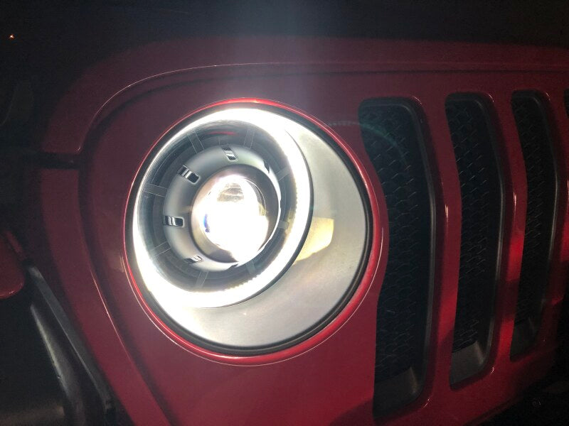 Oracle Jeep JL/Gladiator JT Oculus Bi-LED Projector Headlights - Amber/White Switchback SEE WARRANTY - 5839-023