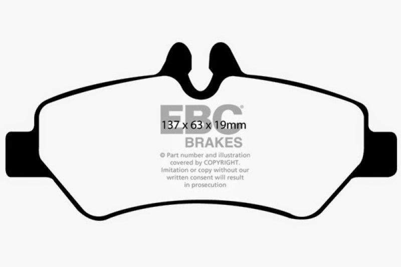 EBC 07+ Dodge Sprinter 2500 Greenstuff Rear Brake Pads - DP61927