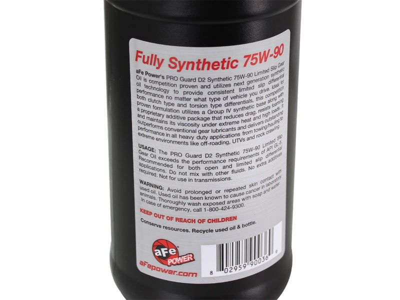 aFe Pro Guard D2 Synthetic Gear Oil, 75W90 1 Quart - 90-20001