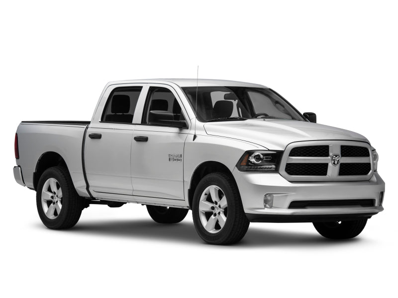 Raxiom 09-18 Dodge RAM 1500 LED Halo Headlights w/Switchback Turn Signals- Blk Housing (Clear Lens) - R111518