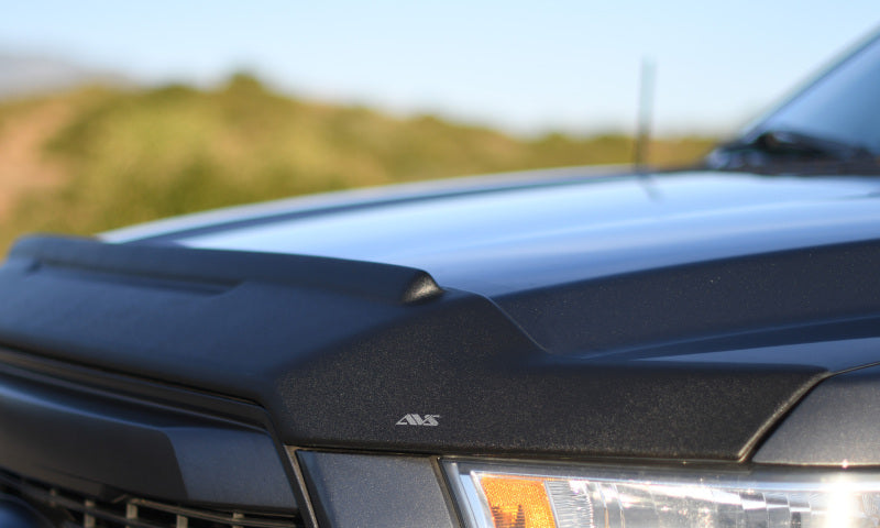 AVS 04-15 Nissan Titan Aeroskin II Textured Low Profile Hood Shield - Black - 436048