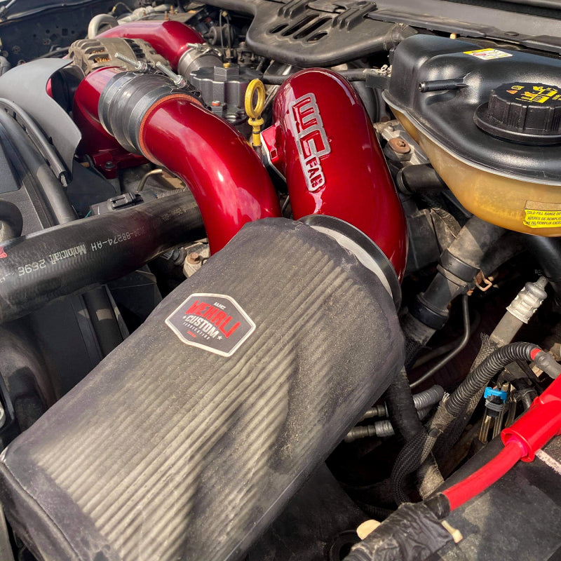 Wehrli 03-07 Ford Power Stroke 6.0L 4in Intake Kit - Candy Red - WCF100333-CR