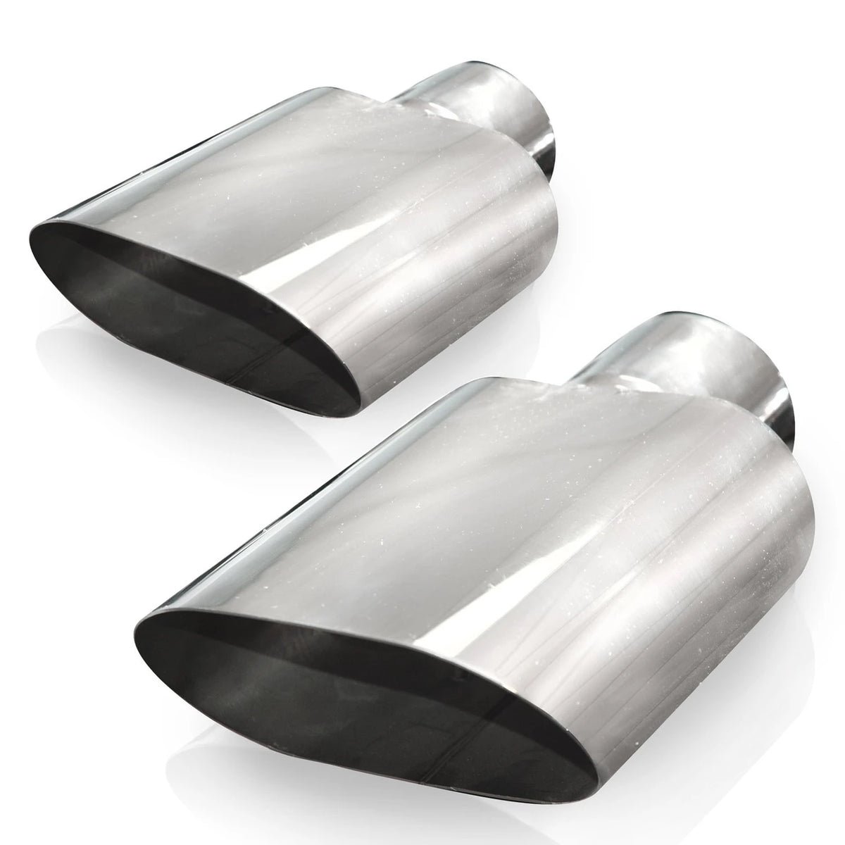 Stainless Works - Big Oval Style Polished Exhaust Tip 304 Stainless Steel - 781250