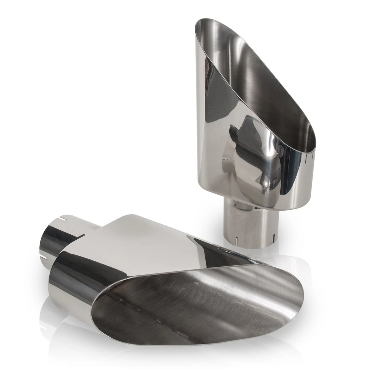 Stainless Works - Big Oval Style Polished Exhaust Tip 304 Stainless Steel - 782250