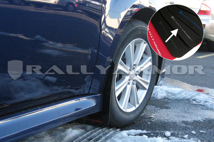 Rally Armor 10-14 Subaru Legacy Black UR Mud Flap w/ Silver Logo - MF14-UR-BLK/SIL