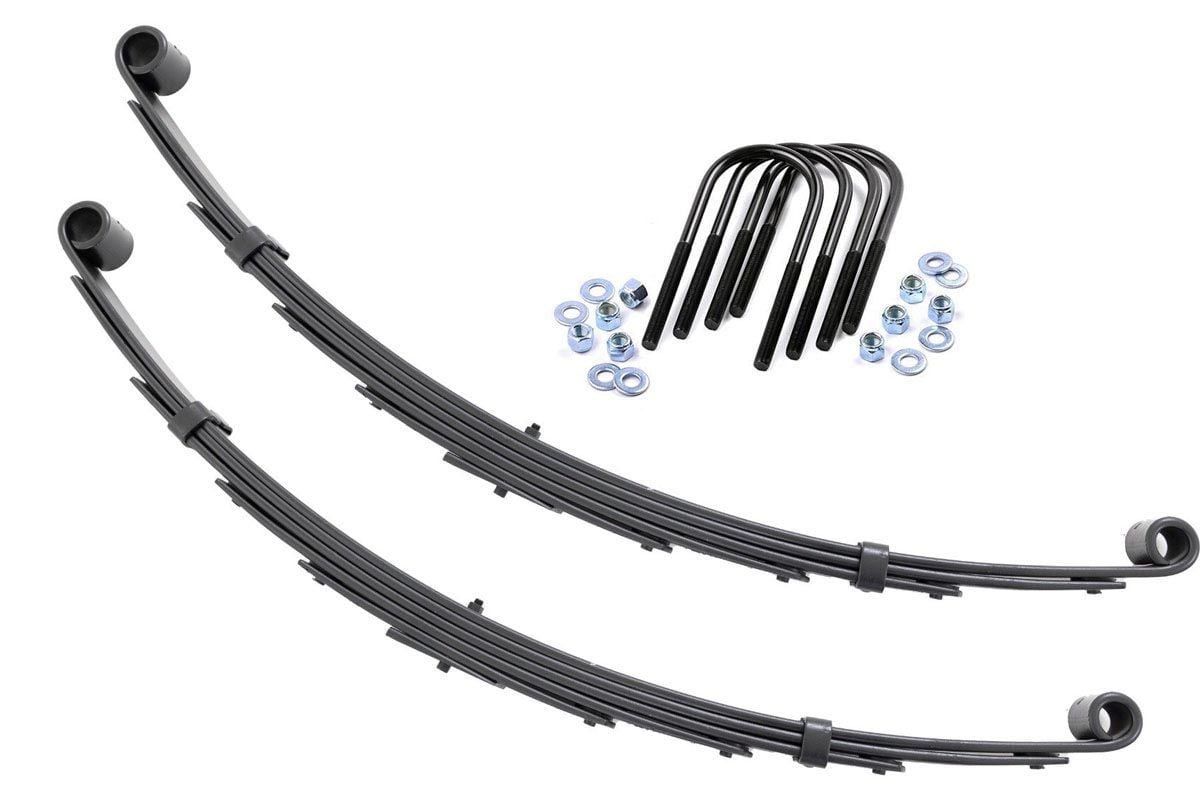 Front Leaf Springs | 6&quot; Lift | Pair | Chevy/GMC C10/K10 C15/K15 Truck/Jimmy (73-91)