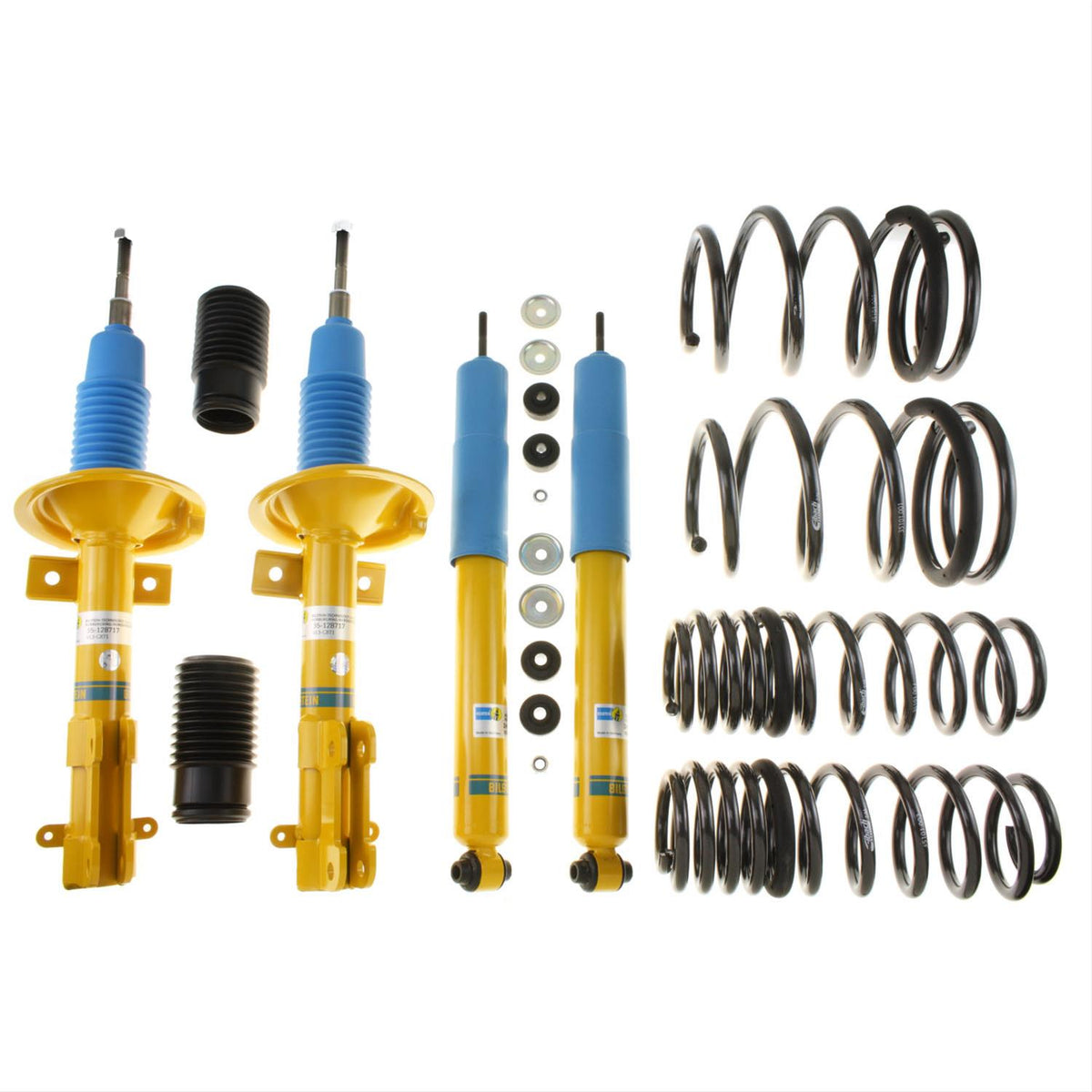 Bilstein B12 2000 Saab 41522 2.3t Sedan Front and Rear Suspension Kit - 46-194374