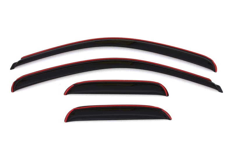 AVS 07-13 Chevy Silverado 1500 Ext. Cab Ventvisor Front &amp; Rear Window Deflectors 4pc - Smoke - 194040