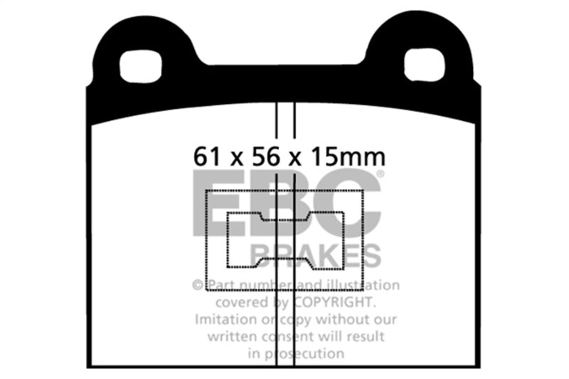 EBC 73-77 Audi Fox 1.5L Ultimax2 Front Brake Pads - UD096