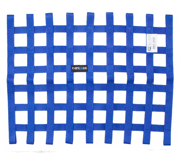 NRG SFI 27.1 Window Net 18in. x 23in. - Blue - NET-100BL - front view