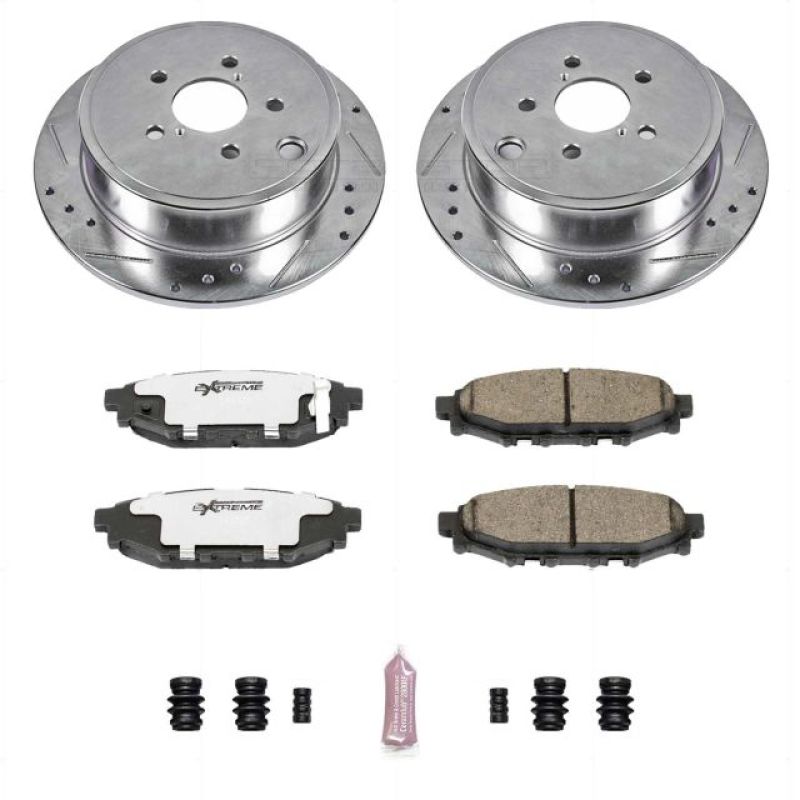 Power Stop 13-16 Subaru BRZ Rear Z26 Street Warrior Brake Kit - K4631-26