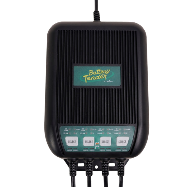 Battery Tender 4 Bank 12 Amp On-Board Marine Battery Charger - 022-1004-DL-WH by Battery Tender